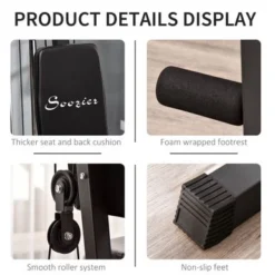 Soozier Home Power Tower Multifunction Workout Rack With Poll-up Stand & Dip Station, Weight Stack Machine For Whole Body - Black -APPLE || Garmin || FITBIT Sales 0442b4f6 c2ad 44a3 8ad3 5376bcdb6c5e