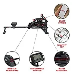 Sunny Health & Fitness Smart Obsidian Surge 500 M Water Rowing Machine - SF-RW5713SMART -APPLE || Garmin || FITBIT Sales 045d4413 1db4 4088 8d63 1efd7c028e00