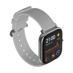 AmazFit GTS Smartwatch With AMOLED Display & Silicone Band, Gray