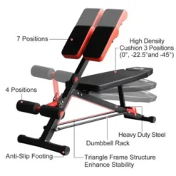 Soozier Adjustable Workout Bench Sit-Up Bench With 2 Decline Angles - Orange/Black -APPLE || Garmin || FITBIT Sales 09bf3db3 6275 4d81 bac9 77cddd1b71a9