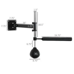 Soozier Wall Mount Reflex Boxing Trainer, 360 Rotating Rapid Boxing Bar With Punching Ball, Height Adjustable For Home Gym - Black -APPLE || Garmin || FITBIT Sales 0bc05dcc e371 4d04 9501 e4bc8687a01e