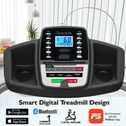 Electric Folding Treadmill Exercise Machine - Smart Compact Digital Fitness Treadmill Workout Trainer W/ Bluetooth App Sync, Manual Incline Adjustment, For Walking, Running, Gym - SereneLife SLFTRD20 -APPLE || Garmin || FITBIT Sales 0e3d96c2 60fc 4793 b490 635cfcf61cf3