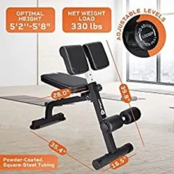 LifePro Multipurpose Roman Chair - Foldable Back Extension Bench & Ab Bench Workout Chair- Versatile At-Home Hyperextension Bench & Ab Chair For Whole-Body Training -APPLE || Garmin || FITBIT Sales 100c8e39 0b42 44b9 bcb4 b49928cae2b7