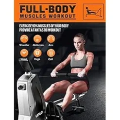 UPGO New Rowing Machine For Home Use, Rower With 8 Level Adjustable Quiet Magnetic Resistance, Ergonomic Seat & LCD Monitor, 300 LB Weight Capacity -APPLE || Garmin || FITBIT Sales 12559798 95f4 40ce 8748 0aec307c5a9f