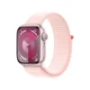 Apple Watch Series 9 (GPS) 41mm Pink Aluminum Case With Light Pink Sport Loop - Pink
