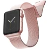 Raptic - Hybrid Mesh Watch Band For Apple Watch® 42mm, 44mm, 45mm - Rose Gold
