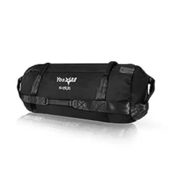 Yes4All Sandbag Weights/Weighted Bags - Sandbags For Fitness, Conditioning, Crossfit With Adjustable Weights (Black - L)