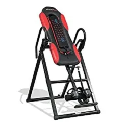 Health Gear HGI 5.9 - Advanced Technology Heavy Duty Heat & Vibration Massage Inversion Table, 300Lbs Max, Red/Black