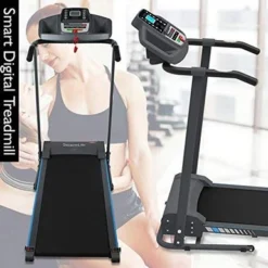 Electric Folding Treadmill Exercise Machine - Smart Compact Digital Fitness Treadmill Workout Trainer W/ Bluetooth App Sync, Manual Incline Adjustment, For Walking, Running, Gym - SereneLife SLFTRD20 -APPLE || Garmin || FITBIT Sales 1ca8ba48 8ead 4eb8 bae8 7be03696d157