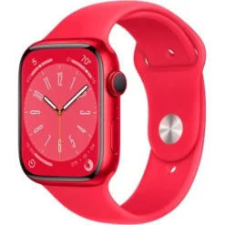 Apple Watch Series 8 (GPS) 45mm Aluminum Case With (PRODUCT)RED Sport Band - S/M - (PRODUCT)RED