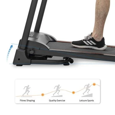 Nestfair Easy Folding Treadmill With Audio Speakers And Incline Adjuster - Black 5 Nestfair Easy Folding Treadmill With Audio Speakers And Incline Adjuster - Black - Image 5