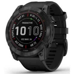 Garmin Fenix 7x Sapphire Solar, Black Dlc Titanium With Black Band