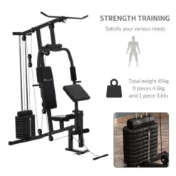 Soozier Home Power Tower Multifunction Workout Rack With Poll-up Stand & Dip Station, Weight Stack Machine For Whole Body - Black -APPLE || Garmin || FITBIT Sales 24e41f90 44fc 49dc 975e cf80e3d6a49d