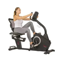 Sunny Health & Fitness Magnetic Recumbent Exercise Bike With Large Soft Comfort Seat With Mesh Back, 12 Preset Or Custom Workouts And Advanced Performance Monitor - SF-RB4850 -APPLE || Garmin || FITBIT Sales 27981b88 b9ef 4eb2 b9d4 52b1aed2855b