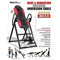 Health Gear HGI 5.9 - Advanced Technology Heavy Duty Heat & Vibration Massage Inversion Table, 300Lbs Max, Red/Black -APPLE || Garmin || FITBIT Sales 289ea7f8 1831 45a4 8010 e8d0780c04d6