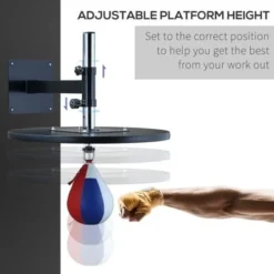 Soozier Speed Bag Platform, Wall Mounted Speedball For Boxing, MMA Workout Punching Bag Height Adjustable For Home Gym - Black -APPLE || Garmin || FITBIT Sales 29ae6d0a 56bd 40ee 93dd faba1ffb1eec