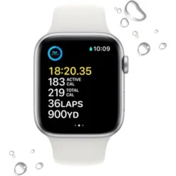Apple Watch SE 2nd Generation (GPS + Cellular) 44mm Aluminum Case With White Sport Band - M/L - Silver -APPLE || Garmin || FITBIT Sales 2b152847 c57b 5aba aec3 82bfba470b19