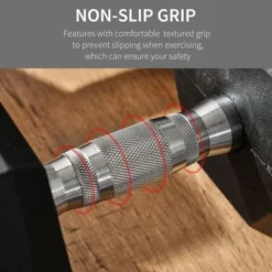 Soozier Hex Rubber Free Weight Dumbbells 50 Lbs. Set Of 2 With Steel Handles, Hand Weight For Strength Workout Training, Black - Black -APPLE || Garmin || FITBIT Sales 2b44e57b ce89 450b b8fa ecedd686d666