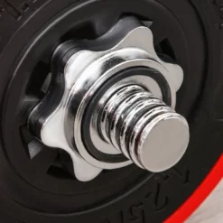 Soozier 66lbs Two-In-One Dumbbell & Barbell Adjustable Set Strength Muscle Exercise Fitness Plate Bar Clamp Rod Home Gym - Red -APPLE || Garmin || FITBIT Sales 2daa29ef 5adf 422c b255 22c57159651e