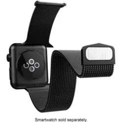 Raptic - Hybrid Mesh Watch Band For Apple Watch® 42mm, 44mm, 45mm - Black -APPLE || Garmin || FITBIT Sales 2e8d46a9 130b 53da a756 858ab3224a29