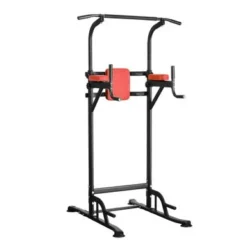 Ainfox Power Tower Exercise Equipment Adjustable Height For Your Home Gym - Red