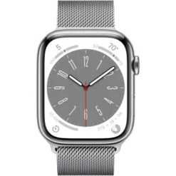 Apple Watch Series 8 (GPS + Cellular) 45mm Stainless Steel Case With Silver Milanese Loop - Silver -APPLE || Garmin || FITBIT Sales 3cd311f6 41c0 50b6 83f9 ffa9cbe193ae