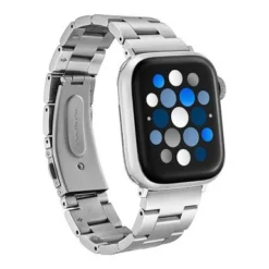 Insignia™ - Stainless Steel Link Band For Apple Watch 38mm, 40mm And 41mm (All Series) - Silver