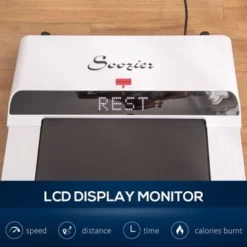 Soozier Walking Treadmill, Walking Pad Machine With LCD Monitor And Remote Control For Home Gym, White - White/Black -APPLE || Garmin || FITBIT Sales 40960e16 1c5b 4e9e 8a78 517daadccdd7