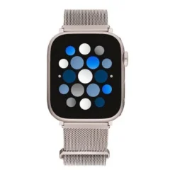 Insignia™ - Stainless Steel Mesh Band For Apple Watch 42mm, 44mm, 45mm And Apple Watch Ultra 49mm (All Series) - Champagne -APPLE || Garmin || FITBIT Sales 4117479c 3014 5f78 9310 83f23c97d11b