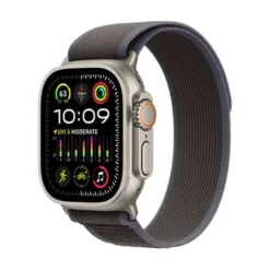 Apple Watch Ultra 2 (GPS + Cellular) 49mm Titanium Case With Blue/Black Trail Loop - S/M - Titanium