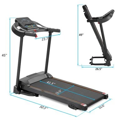 Nestfair Easy Folding Treadmill With Audio Speakers And Incline Adjuster - Black 8 Nestfair Easy Folding Treadmill With Audio Speakers And Incline Adjuster - Black - Image 8