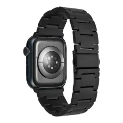 Insignia™ - Stainless Steel Link Band For Apple Watch 42mm, 44mm, 45mm And Apple Watch Ultra 49mm (All Series) - Black -APPLE || Garmin || FITBIT Sales 4a73e56f 89fa 57d2 8d7e 93488b3743a2