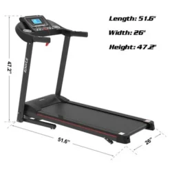 Moda Exercise Running Machine With 5" LCD Display For Home Use - Black