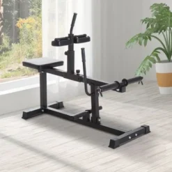 Soozier Adjustable Calf Raise Strength Training Home Gym Machine - Black