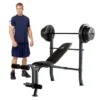 Marcy Diamond Bench With 100-pound Weight Set - Marcy Diamond Bench And Weight Set MD-2082W
