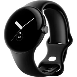 Google - Pixel Watch Smartwatch 41mm With Obsidian Active Band Wifi/BT - Black Stainless Steel