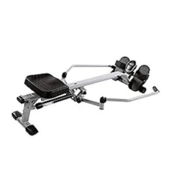 Sunny Health & Fitness SF-RW5639 Full Motion Rowing Machine Rower W/ 350 Lb Weight Capacity And LCD Monitor, Silver -APPLE || Garmin || FITBIT Sales 5717b343 1b48 4369 a4a3 b8119f998a2b