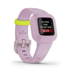 Garmin - Vivofit Jr. 3 Kids Fitness Activity Tracker - Lilac Floral -APPLE || Garmin || FITBIT Sales 5827ef4d 9efb 5c20 abfa a98d3d417f9e
