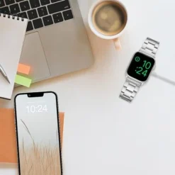 Insignia™ - Stainless Steel Link Band For Apple Watch 42mm, 44mm, 45mm And Apple Watch Ultra 49mm (All Series) - Silver -APPLE || Garmin || FITBIT Sales 59fe562c 429a 52e2 8ba7 bbebe04ae2be