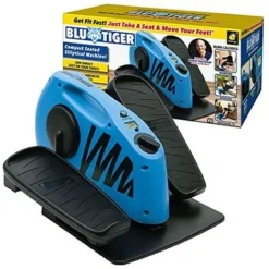 BluTiger Seated Elliptical Machine, As Seen On TV - Burn Calories While Working, Reading & Watching TV - Large Pedals - Digital Display - 8 Levels Of Magnetic Resistance - All Fitness Levels