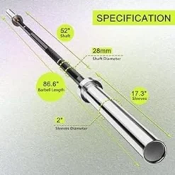 Olympic Barbell Bar EZ Curl Bar Weightlifting Barbell Olympic Weight Bar 2 Inch Sleeve Barbell Knurled Grip Barbell Olympic Barbell With Bearings Strength Training Bar For Home Use Home Gym Barbell -APPLE || Garmin || FITBIT Sales 603dc6ef cbe3 423d 9b33 61cd400086f3