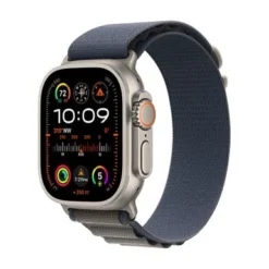 Apple Watch Ultra 2 (GPS + Cellular) 49mm Titanium Case With Blue Alpine Loop - Medium - Titanium