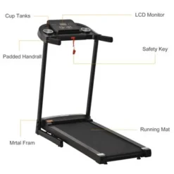 Soozier Treadmill Machine Electric Motorised Folding Running Machine 12 Preset Programs W/ LED Display For Home Gym Black - Black -APPLE || Garmin || FITBIT Sales 61f99ffc 641f 46b1 b732 96950da6ada3