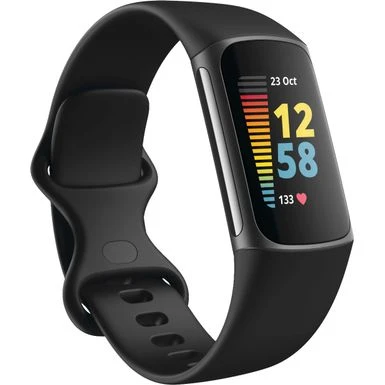 Fitbit - Charge 5 Advanced Fitness & Health Tracker - Graphite 2 Fitbit - Charge 5 Advanced Fitness & Health Tracker - Graphite - Image 2