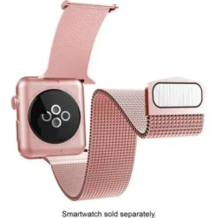 Raptic - Hybrid Mesh Watch Band For Apple Watch® 38mm, 40mm, 41mm - Rose Gold -APPLE || Garmin || FITBIT Sales 6496a9f3 32ae 5d66 9450 d228a9ae4dec