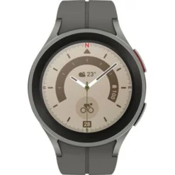 Samsung - Galaxy Watch5 Pro Titanium Smartwatch 45mm BT - Gray