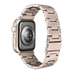 Insignia™ - Stainless Steel Link Band For Apple Watch 42mm, 44mm, 45mm And Apple Watch Ultra 49mm (All Series) - Champagne -APPLE || Garmin || FITBIT Sales 694fc3d6 58b3 5ca1 b50e e341aa5bd311