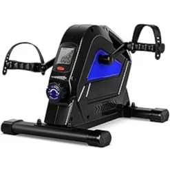 Under Desk Bike Pedal Exerciser, Himaly Mini Exercise Bike With Magnetic Resistance, Portable Peddler Foot Cycle For Arm & Leg With LCD Screen Display