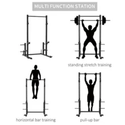 Soozier Heavy Duty Multi-Function Power Tower Exercise Workout Station Strength Training W/ Stand Rod For Home Gym - Black -APPLE || Garmin || FITBIT Sales 6dd3ac49 ba07 402c bf70 6574399d377c