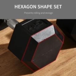 Soozier 90lbs Rubber Dumbbells Weight Set 45lbs/Single Dumbbell Hand Weight Barbell For Body Fitness Training For Home Office - Black -APPLE || Garmin || FITBIT Sales 6e570337 24de 40b2 b49b d756ae13d073